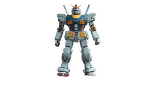 Gundam Walking Street Microscopic Vinyl Car Decal Sticker – Waterproof & UV-Resistant 7.14"