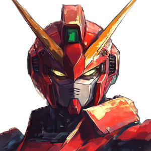 Head Male Cybert Gundam Vinyl Car Decal Sticker – Waterproof & UV-Resistant 4.0"