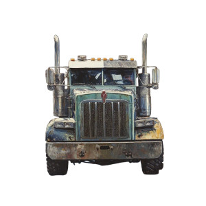 Heavy Duty Truck Garage Vinyl Car Decal Sticker – Waterproof & UV-Resistant 4.0"