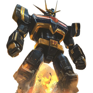 Illustrated Megazord Battle Vinyl Car Decal Sticker – Waterproof & UV-Resistant 4.0"