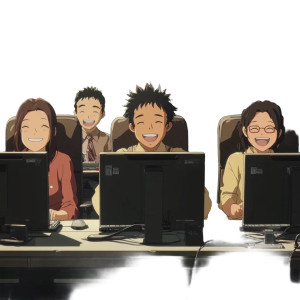 Japanese Office Workers Anime Vinyl Car Decal Sticker – Waterproof & UV-Resistant 4.0" Japanese Office Workers Anime Vinyl Car Decal Sticker – Waterproof & UV-Resistant 4.0"