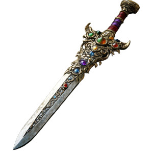 Magic Elven Broadsword Vinyl Car Decal Sticker – Waterproof & UV-Resistant 4.0"