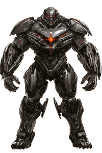 Mechanical Armored Exosuit Vinyl Car Decal Sticker – Waterproof & UV-Resistant 4.48"