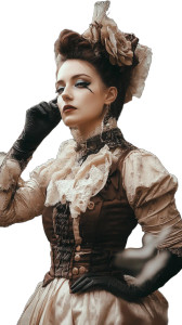 Mujer Ropa Steampunk Victoriano Vinyl Car Decal Sticker – Waterproof & UV-Resistant 4.0"