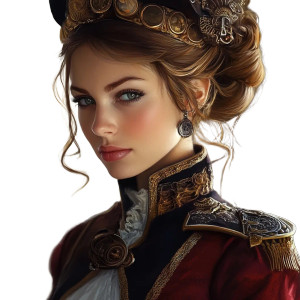 Napoleonic Steampunk Woman Vinyl Car Decal Sticker – Waterproof & UV-Resistant 4.0" Napoleonic Steampunk Woman Vinyl Car Decal Sticker – Waterproof & UV-Resistant 4.0"