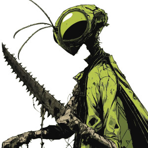 Praying Mantis Man Anime Vinyl Car Decal Sticker – Waterproof & UV-Resistant 4.0" Praying Mantis Man Anime Vinyl Car Decal Sticker – Waterproof & UV-Resistant 4.0"