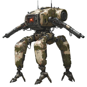 Russian Mech Warrior Concept Vinyl Car Decal Sticker – Waterproof & UV-Resistant 4.0"