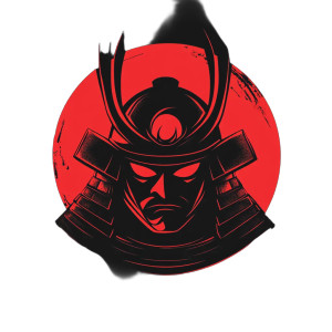Samurai Logo V6 1 Vinyl Car Decal Sticker – Waterproof & UV-Resistant 4.0"