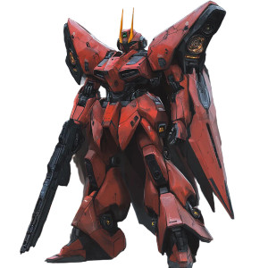 Sazabi Gundam Futuristic Military Vinyl Car Decal Sticker – Waterproof & UV-Resistant 4.0"