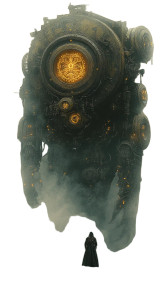 Shamanic Steampunk Creature Night Vinyl Car Decal Sticker – Waterproof & UV-Resistant 4.85"