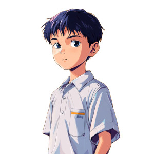 Shinji Ikari Childrens Illustration Vinyl Car Decal Sticker – Waterproof & UV-Resistant 4.0" Shinji Ikari Childrens Illustration Vinyl Car Decal Sticker – Waterproof & UV-Resistant 4.0"
