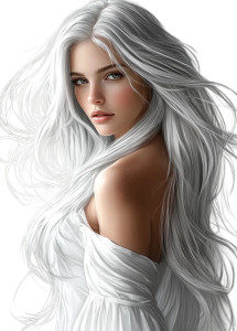 Silver Hair Woman Portrait Vinyl Car Decal Sticker – Waterproof & UV-Resistant 4.0" Silver Hair Woman Portrait Vinyl Car Decal Sticker – Waterproof & UV-Resistant 4.0"