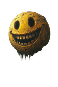 Smiley Horror Laughland Illustration Vinyl Car Decal Sticker – Waterproof & UV-Resistant 4.0"