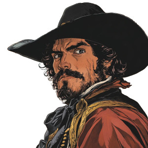 Spanish Spadassin Comic Style Vinyl Car Decal Sticker – Waterproof & UV-Resistant 4.0"