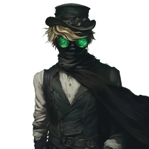 Steampunk Brawler Shadowy Streets Vinyl Car Decal Sticker – Waterproof & UV-Resistant 4.0"