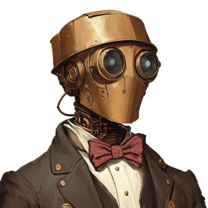 Steampunk Golem Butler Vinyl Car Decal Sticker – Waterproof & UV-Resistant 4.0" Steampunk Golem Butler Vinyl Car Decal Sticker – Waterproof & UV-Resistant 4.0"