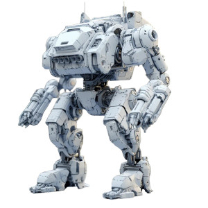 Tactical Mech Vinyl Car Decal Sticker – Waterproof & UV-Resistant 4.0"