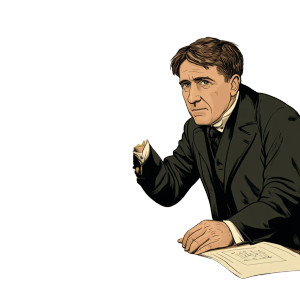 Thomas Edison Telegraph Vinyl Car Decal Sticker – Waterproof & UV-Resistant 4.0"