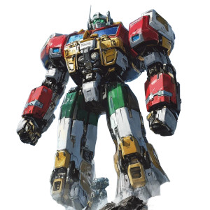 Voltron Giant Robot Vinyl Car Decal Sticker – Waterproof & UV-Resistant 4.0"