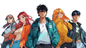 Webtoons Promo Banner Anime Vinyl Car Decal Sticker – Waterproof & UV-Resistant 7.14"