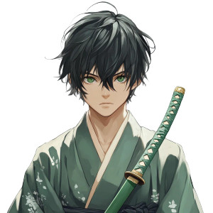 Young Samurai Green Katana Vinyl Car Decal Sticker – Waterproof & UV-Resistant 4.0" Young Samurai Green Katana Vinyl Car Decal Sticker – Waterproof & UV-Resistant 4.0"