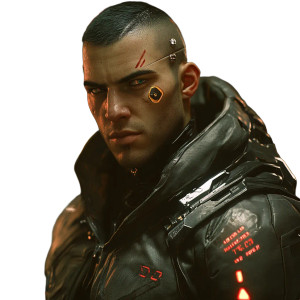 Cyberpunk Red Bodyguard Vinyl Car Decal Sticker – Waterproof & UV-Resistant 4.0"