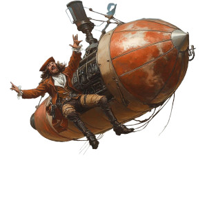 Daniel Bernoulli Blimp Vinyl Car Decal Sticker – Waterproof & UV-Resistant 4.0"