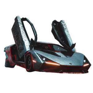 Gta Lamborghini Burnout Night Vinyl Car Decal Sticker – Waterproof & UV-Resistant 4.0"