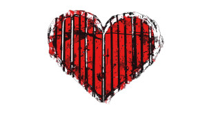 Heart Prison Sin City Vinyl Car Decal Sticker – Waterproof & UV-Resistant 7.14"