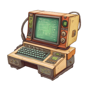 Old Computers Game Allods Vinyl Car Decal Sticker – Waterproof & UV-Resistant 4.0"