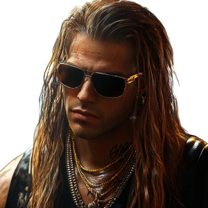 White Man Gangster Cyberpunk Vinyl Car Decal Sticker – Waterproof & UV-Resistant 4.0"