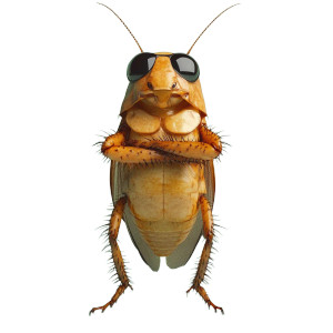 Adorable Cockroach Sunglasses Vinyl Car Decal Sticker – Waterproof & UV-Resistant 4.0"