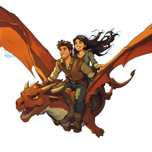 Adventurers Flying Dragon Vinyl Car Decal Sticker – Waterproof & UV-Resistant 4.0"