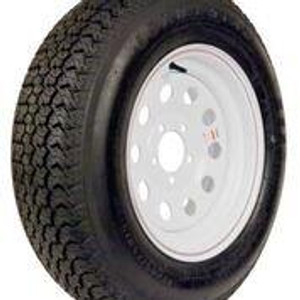 Americana Tire and Wheel Tire/Wheel Assembly 32406 Tire/Wheel Assembly; Loadstar KR03; Modular Wheel With Stripe/2 Piece Welded Steel Construction/Painted/White; ST205 x 75R15; 1 Year Worry-Free Tire Warranty; Trailer; Radial; Black Sidewall Americana Tire and Wheel Tire/Wheel Assembly 32406 Tire/Wheel Assembly; Loadstar KR03; Modular Wheel With Stripe/2 Piece Welded Steel Construction/Painted/White; ST205 x 75R15; 1 Year Worry-Free Tire Warranty; Trailer; Radial; Black Sidewall