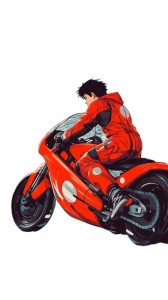 Akira Red Motorcycle Tokyo Vinyl Car Decal Sticker – Waterproof & UV-Resistant 4.0"