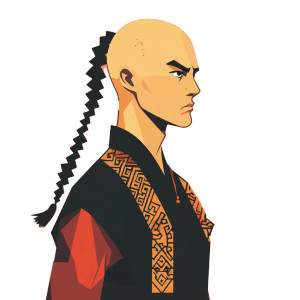 Ancient Warrior Minimalist Art Vinyl Car Decal Sticker – Waterproof & UV-Resistant 4.0"