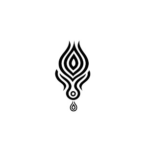 Ancient Water Symbol Vector Vinyl Car Decal Sticker – Waterproof & UV-Resistant 4.0"