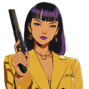 Asian Fixer Yellow Suit Vinyl Car Decal Sticker – Waterproof & UV-Resistant 4.0"