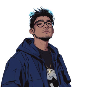 Asian Man Telekinetic Aura Vinyl Car Decal Sticker – Waterproof & UV-Resistant 4.0"