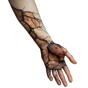 Broken Bruised Arm Vinyl Car Decal Sticker – Waterproof & UV-Resistant 4.0"