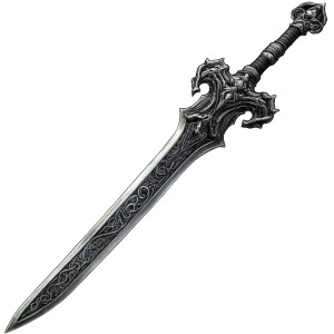 Dark Silver Sword Magic Vinyl Car Decal Sticker – Waterproof & UV-Resistant 4.0" Dark Silver Sword Magic Vinyl Car Decal Sticker – Waterproof & UV-Resistant 4.0"