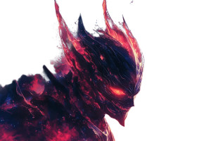 Demon King Mask Space Vinyl Car Decal Sticker – Waterproof & UV-Resistant 6.0"