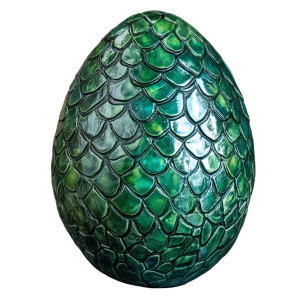 Dragon Egg Emerald Green Vinyl Car Decal Sticker – Waterproof & UV-Resistant 4.0"