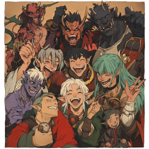 90S Anime Villain Adventurers Vinyl Car Decal Sticker – Waterproof & UV-Resistant 4.0"