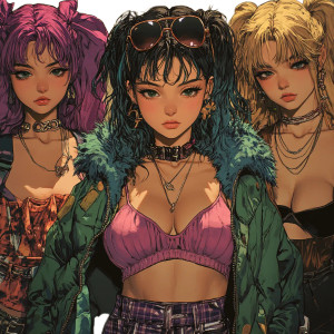 90S Anime Woman Style Vinyl Car Decal Sticker – Waterproof & UV-Resistant 4.0" 90S Anime Woman Style Vinyl Car Decal Sticker – Waterproof & UV-Resistant 4.0"