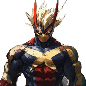 All Might Hero Academia Vinyl Car Decal Sticker – Waterproof & UV-Resistant 4.0"