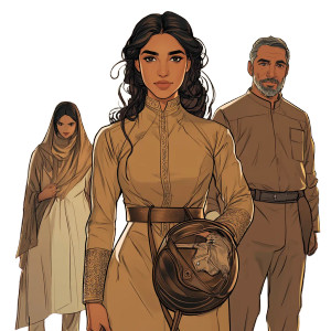 Arab Equestrian Parents Room Vinyl Car Decal Sticker – Waterproof & UV-Resistant 4.0"