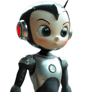 Astro Boy Big Head Vinyl Car Decal Sticker – Waterproof & UV-Resistant 4.0"