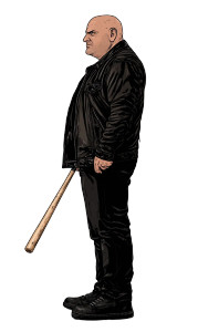 Bald Fat Man Bat Vinyl Car Decal Sticker – Waterproof & UV-Resistant 4.0"