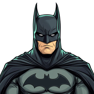 Batman Lineart Dark Sharp Vinyl Car Decal Sticker – Waterproof & UV-Resistant 4.0"